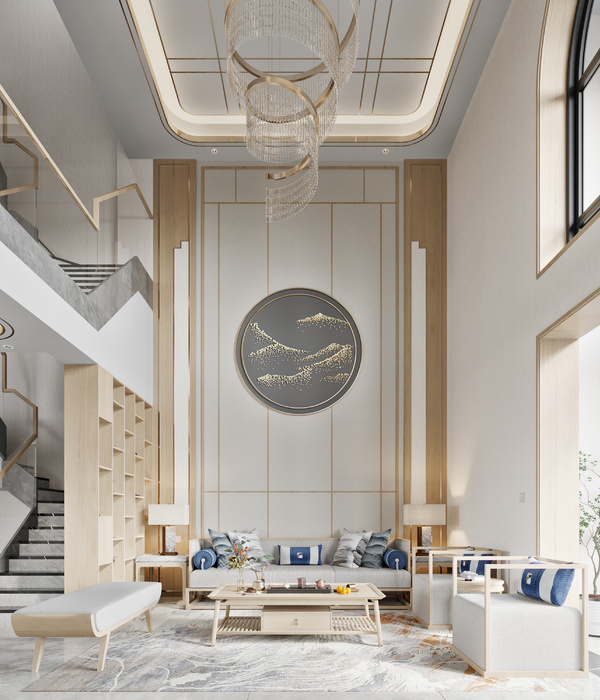 现代中式别墅设计典范——悦临湾别墅