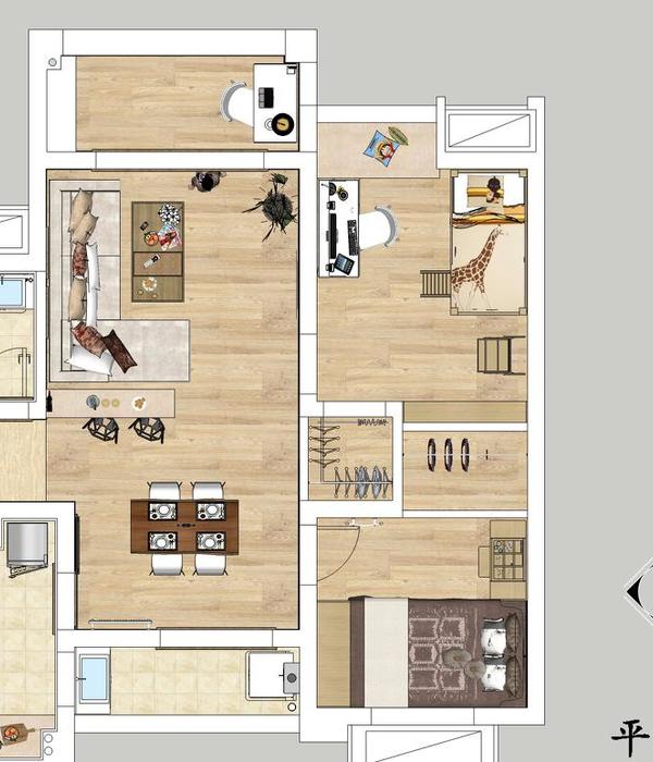 
80M²峰度天下和式雅居 