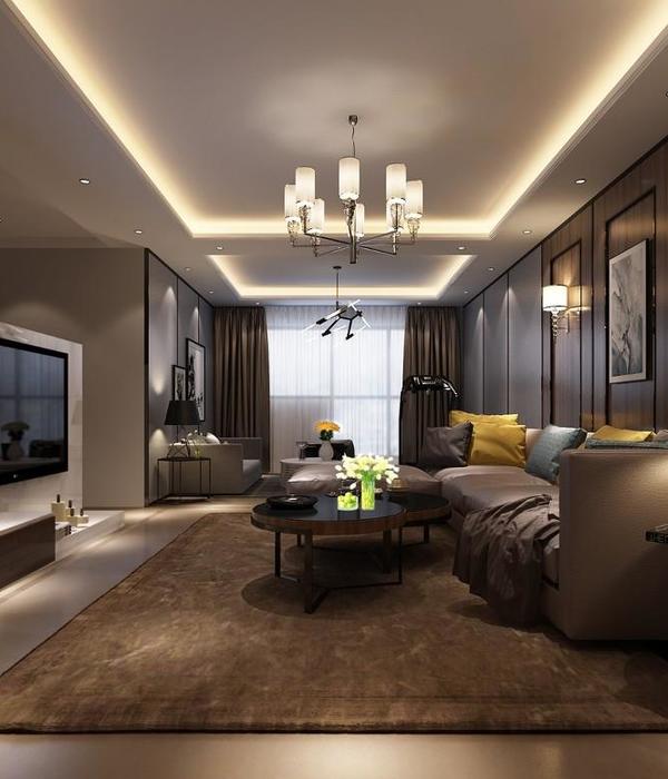 
北京万科星园三居室平层现代风格实景案例 