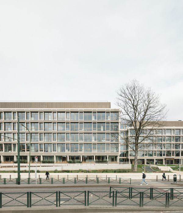 Uccle Town Hall | 绿色公共花园融入现代办公建筑