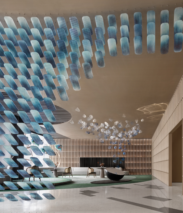 天津万科滨江都会售楼处，生命之光设计引人瞩目