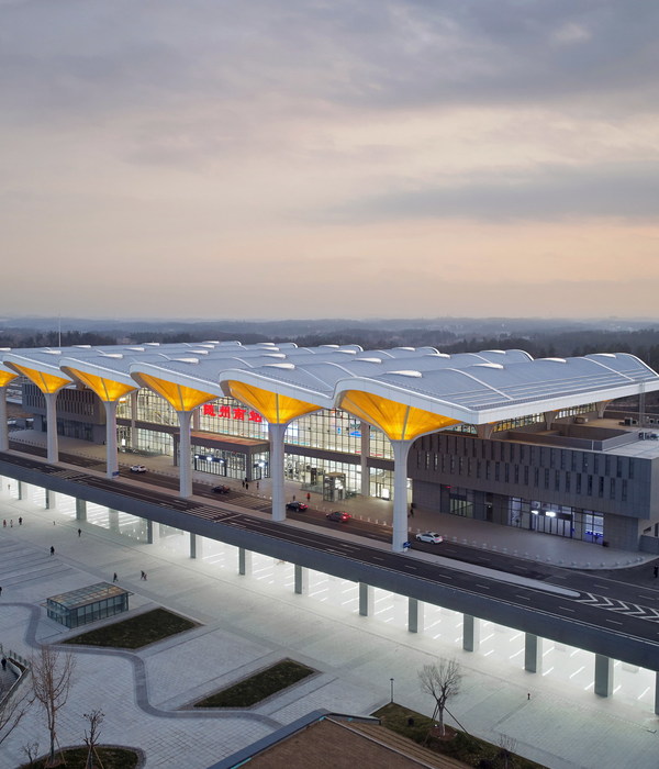 Suizhou South Railway Station - 银杏叶状结构展现自然美感与传统哲学融合