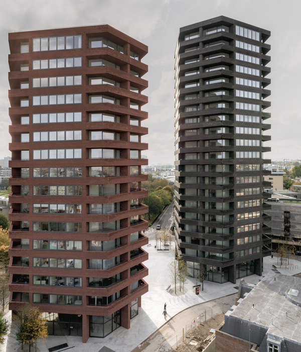 David Chipperfield 设计丨英国 Hoxton Press Buildings 多彩砖设计住宅