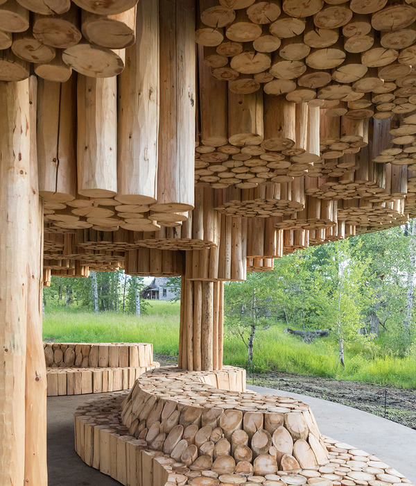 林间原木庇护所 | Kéré Architecture 设计美国 Tippet Rise 艺术中心 Xylem 展亭