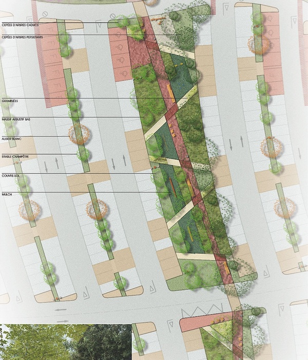 法国 Espaces Fenouillet 商业中心景观设计，绿色交织的现代空间