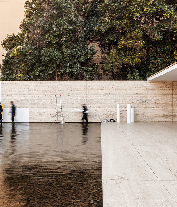 巴塞罗那 Mies van der Rohe Pavilion 的材质解构