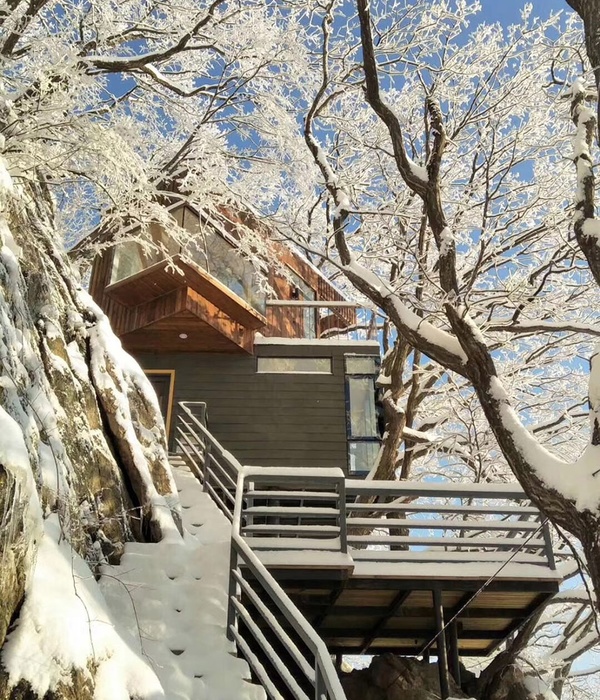 老君山树屋 | 预制轻钢结构的极简山林度假空间