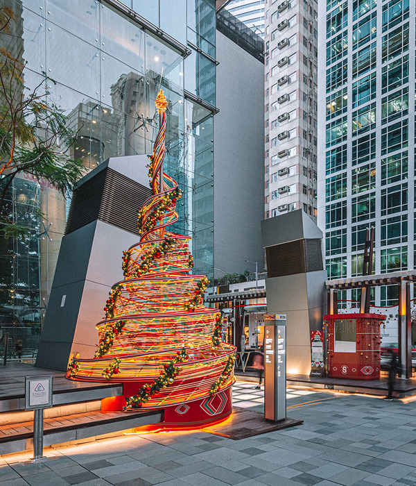 香港星街小区圣诞藤编装置，环保创新打造节日惊喜