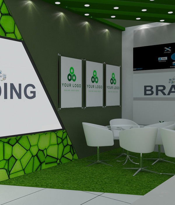 Green Theme Exhibit Stall Design