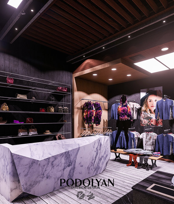 'Podolyan' 服装店室内设计亮点