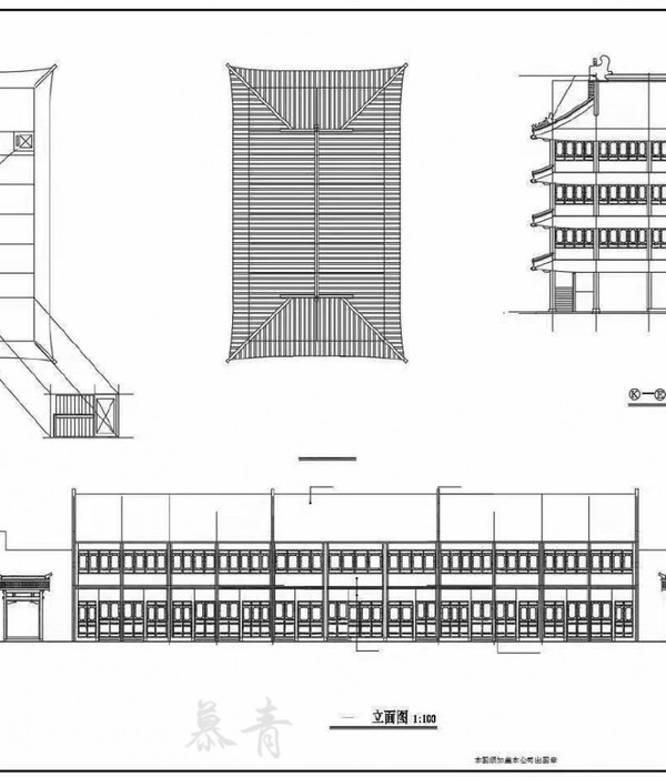 中式徽派马头墙建筑