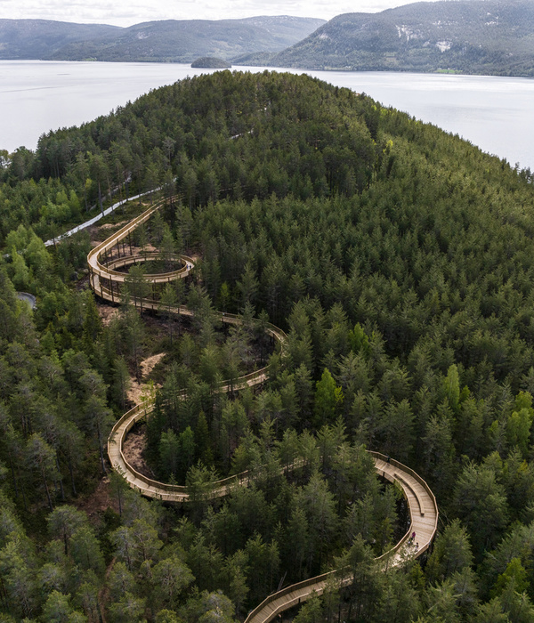 挪威 Fyresdal Treetop Walk | 悬浮于森林之上的木质景观