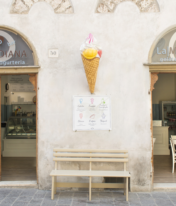 复古风情融入现代设计，GELATERIA LA MERIDIANA 焕新颜