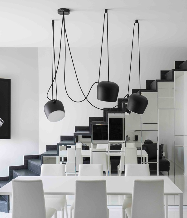 黑白双层公寓设计，量身定制家具展露个性