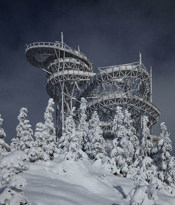 盘旋山林间的天空步道 | 颠覆传统的建筑设计