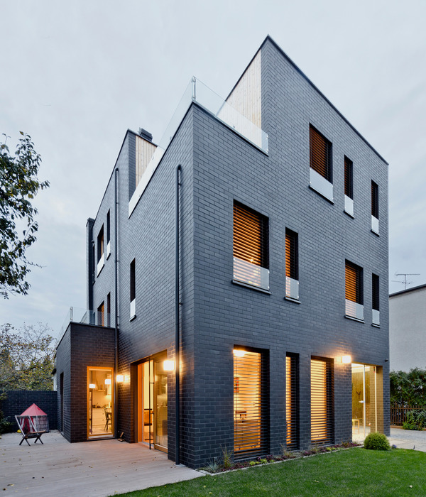 Modern brick house