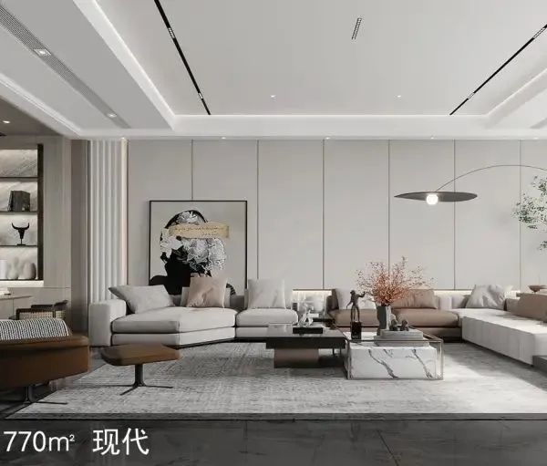 湖畔 180m²现代简约复式住宅 | 浪漫优雅，品味极致生活