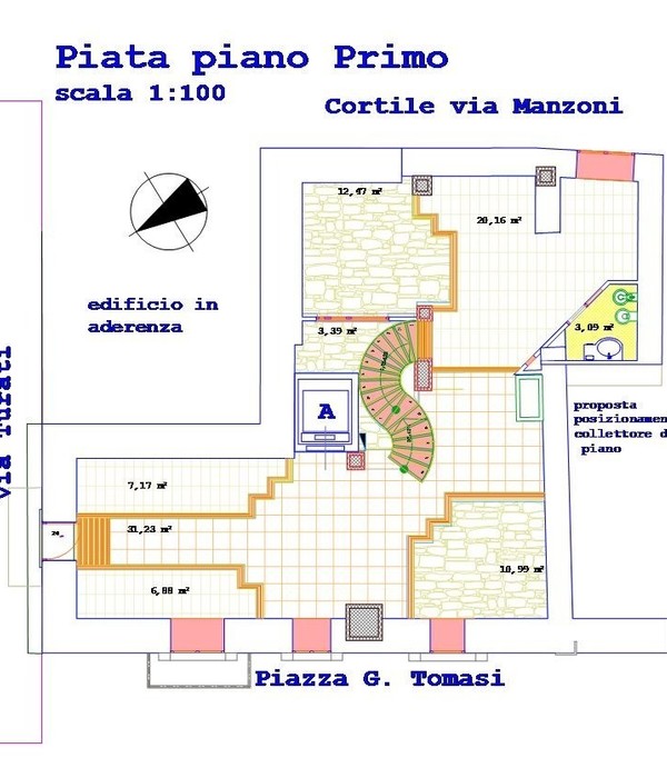 Progetto in adeguamento dispersione termica per il contenimento dei consumi energetici ed il recupero abitativo.