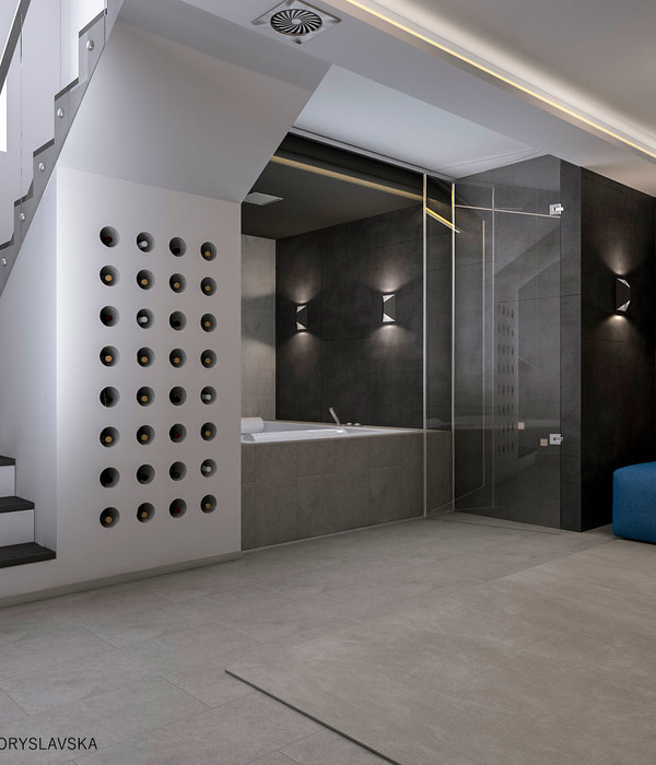 基辅 147 平米联排别墅现代室内设计