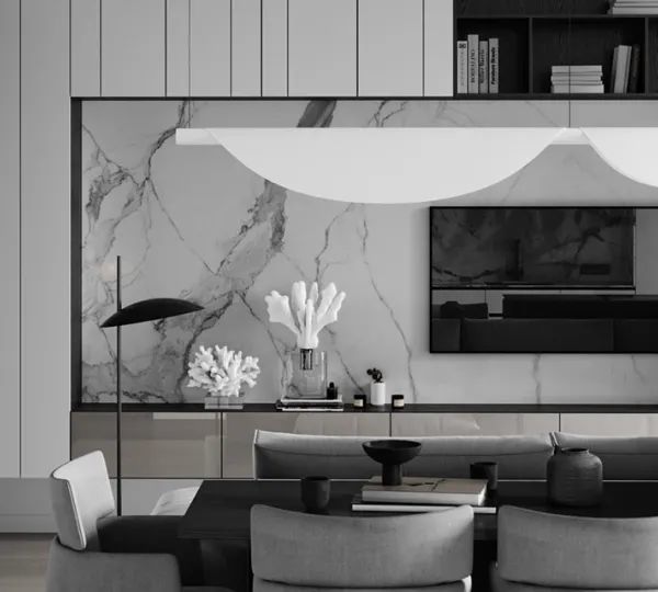 黑白灰极简公寓 | 乌克兰设计师 Anastasiia Reznichenko 的写意之作