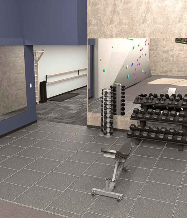 Anastasiya Gushchina丨健身房丨Gym Remodel Project - Design Visuals