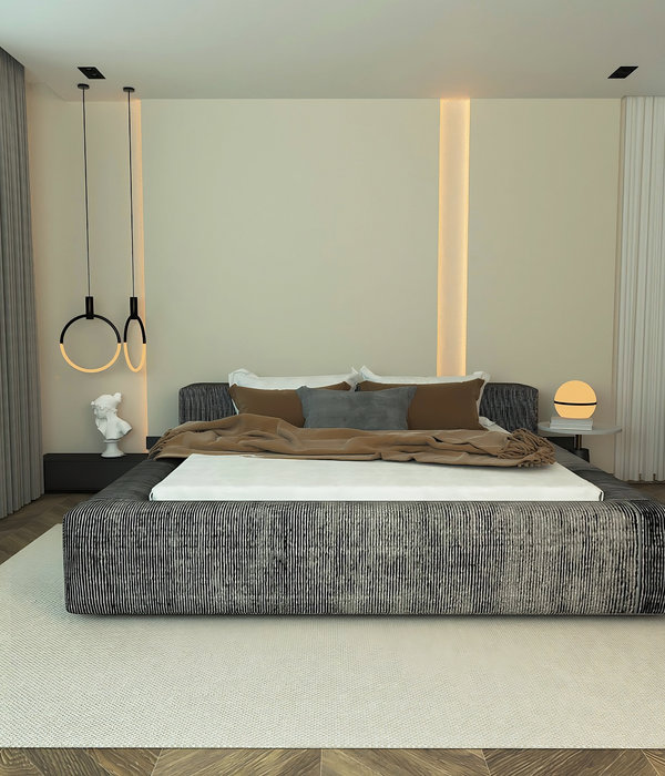 Modern interior design for a bedroom