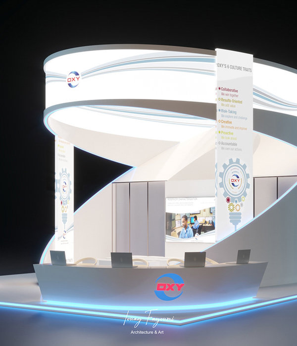 OXY Stand Design & Render Development