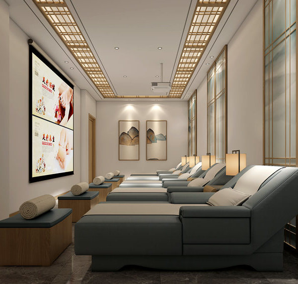 西安时尚足浴店装修案例