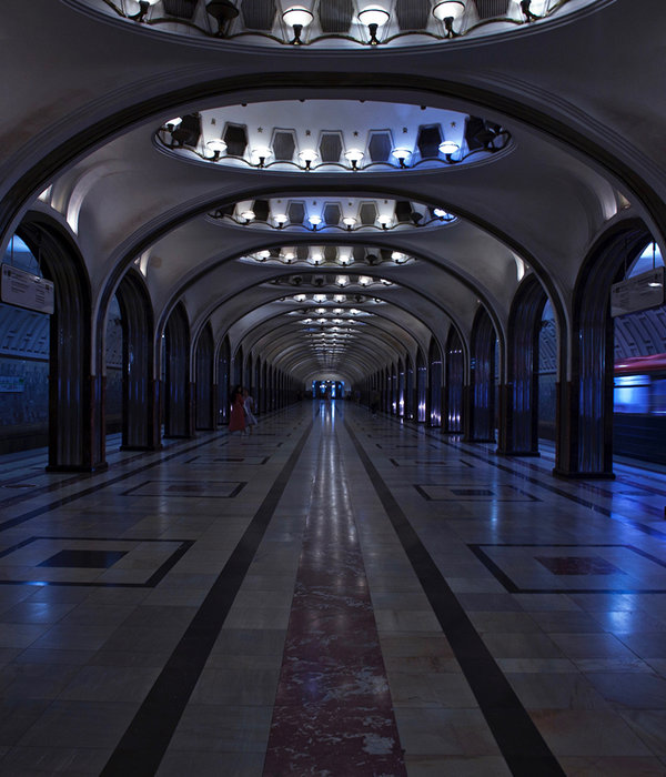 Anastasiya Gushchina丨地铁站丨Moscow Metro丨俄罗斯