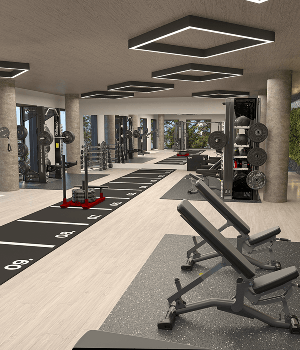 Anastasiya Gushchina丨健身房 | Apartment Gym Concept