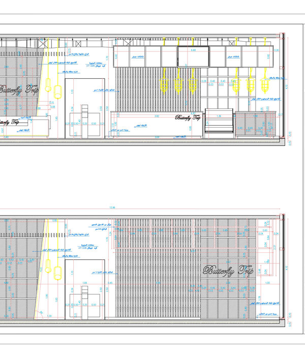 Shop drawing of Reception in GYM in KSA