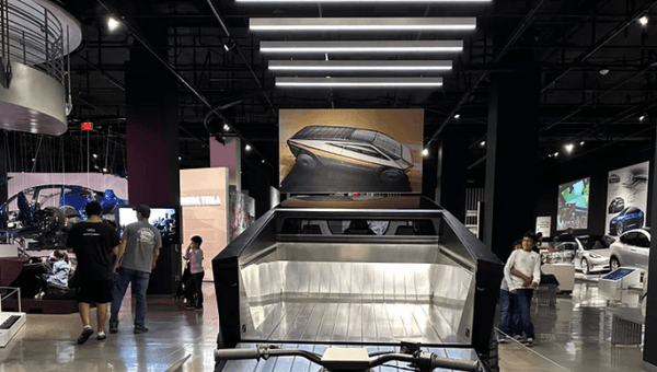 Linear Museum Lighting Design for Tesla Cybertruck