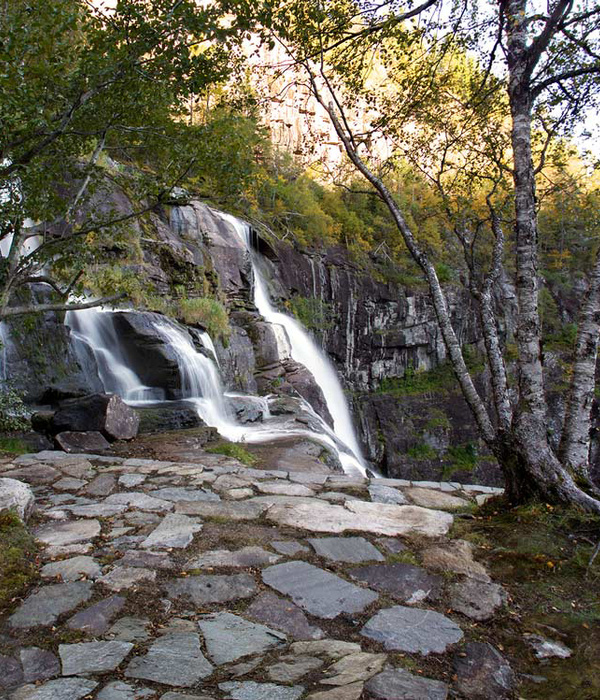 挪威 Skjervsfossen 峡谷石道 | 自然与设计的完美融合