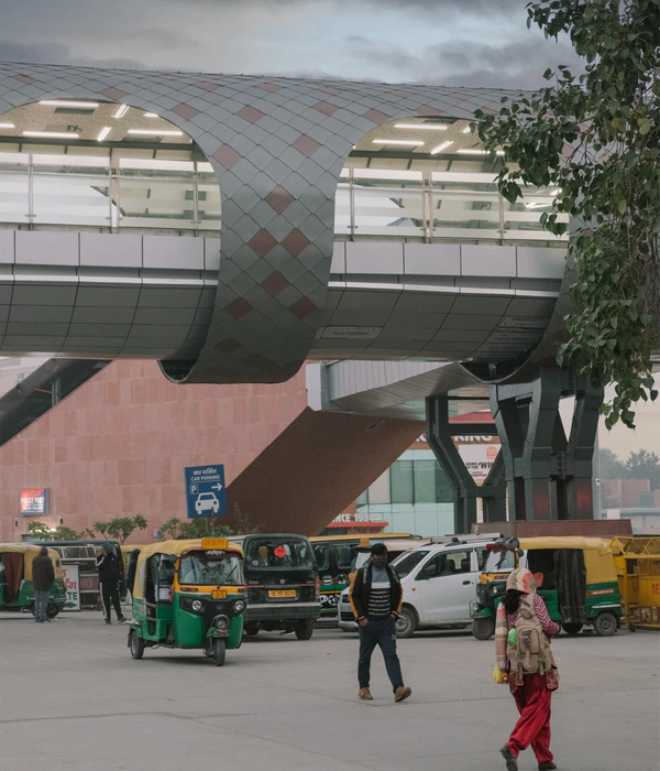 Skywalk at The New Delhi Railway Station