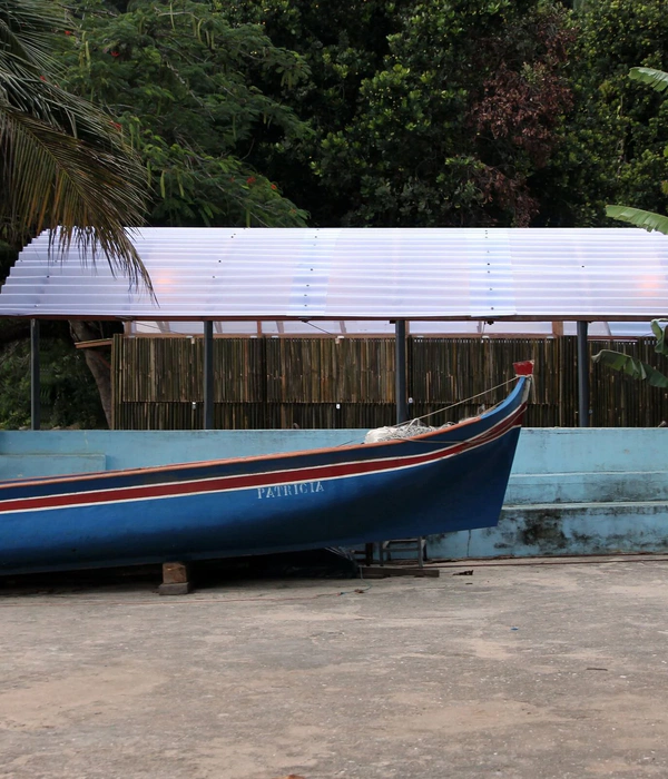 Beach kiosk and boat refuge