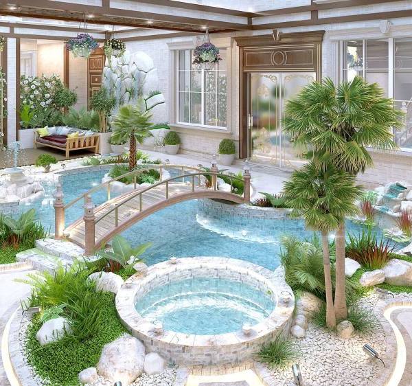 interior the swimming pool of katrina antonovich