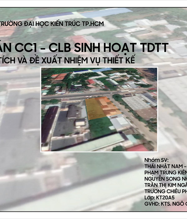 GIAI ĐOẠN 1 - ĐỒ ÁN CÔNG CỘNG CLB TDTT