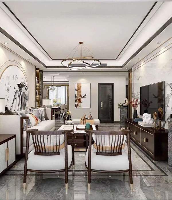 新中式—中式元素与现代材质的巧妙兼柔！                     