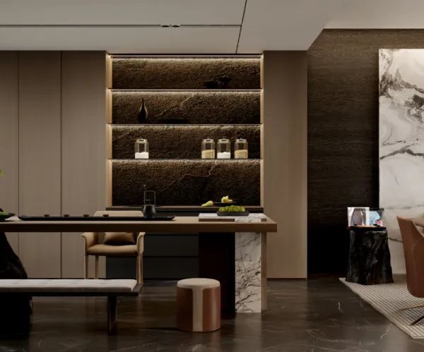 暗黑系意式风别墅设计，自然与艺术的完美融合