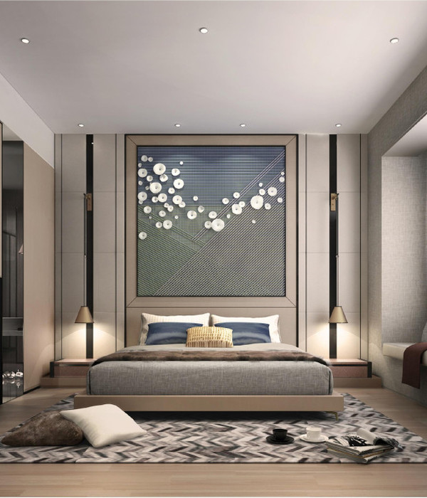 三亚悦晟现代样板房 | 施工图+概念方案+物料清单+效果图