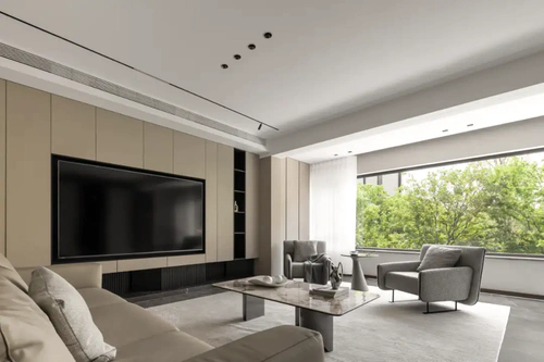 280㎡奶油风叠墅/飞墨设计