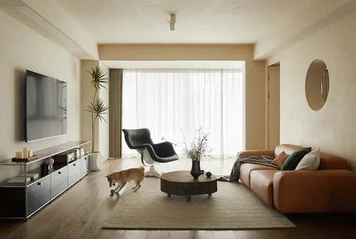 135㎡侘寂风公寓丨松白空间