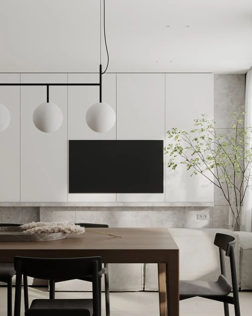 现代极简居所，游走于经典黑白之间 | Elvira Poddubkova