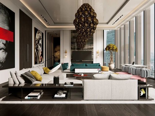 现代复古风住宅/曼哈顿公寓