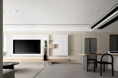 126㎡极简三室两厅/徐伟明建筑室内设计