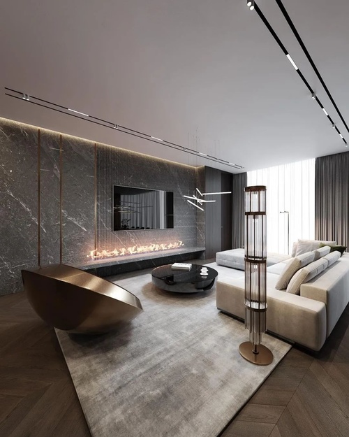 水泥灰公寓设计/Konstantin Kildinov